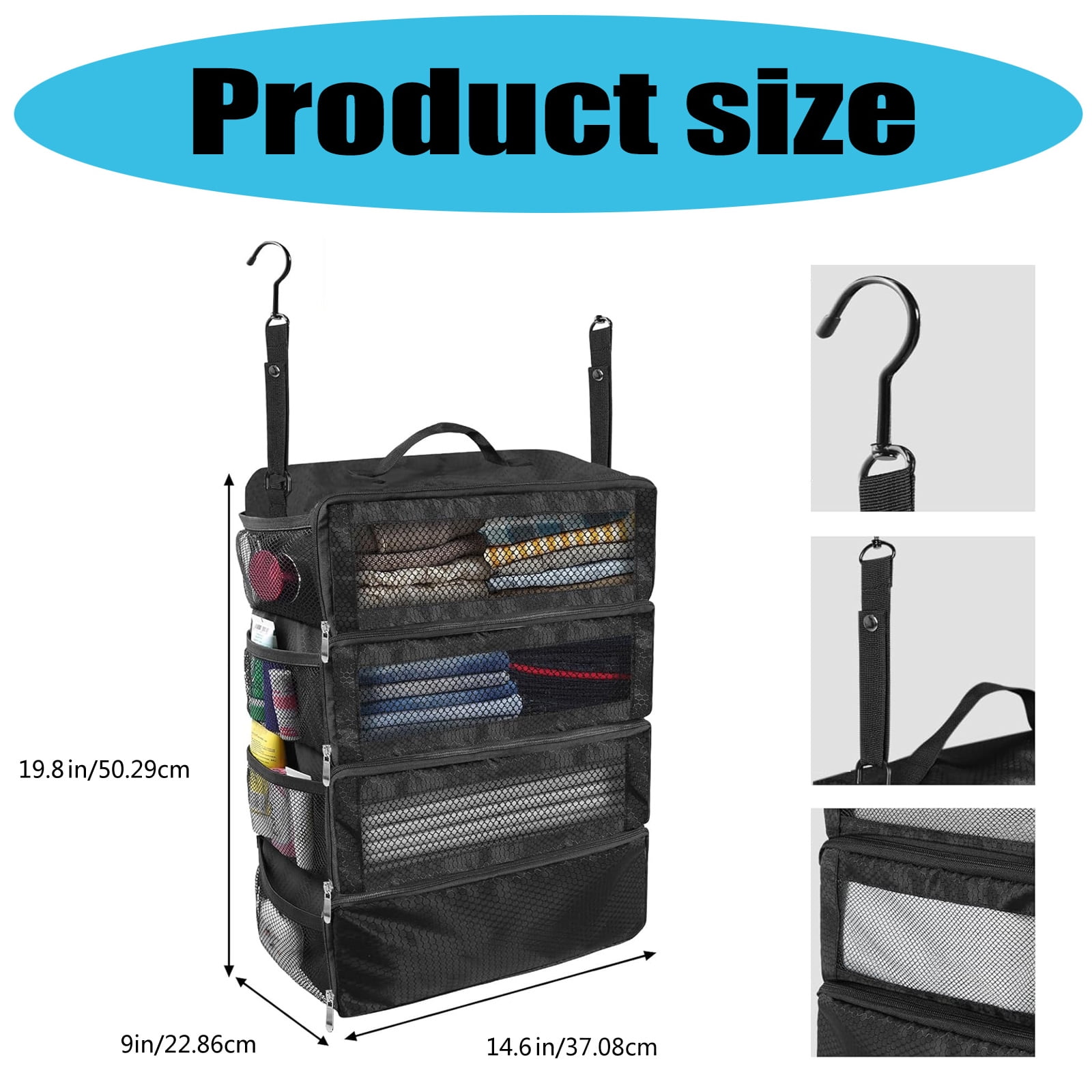 Multifunctional Foldable Garment Organizers Practical Travel Clothes Storage Bag With Ample Space For Short Term Trips