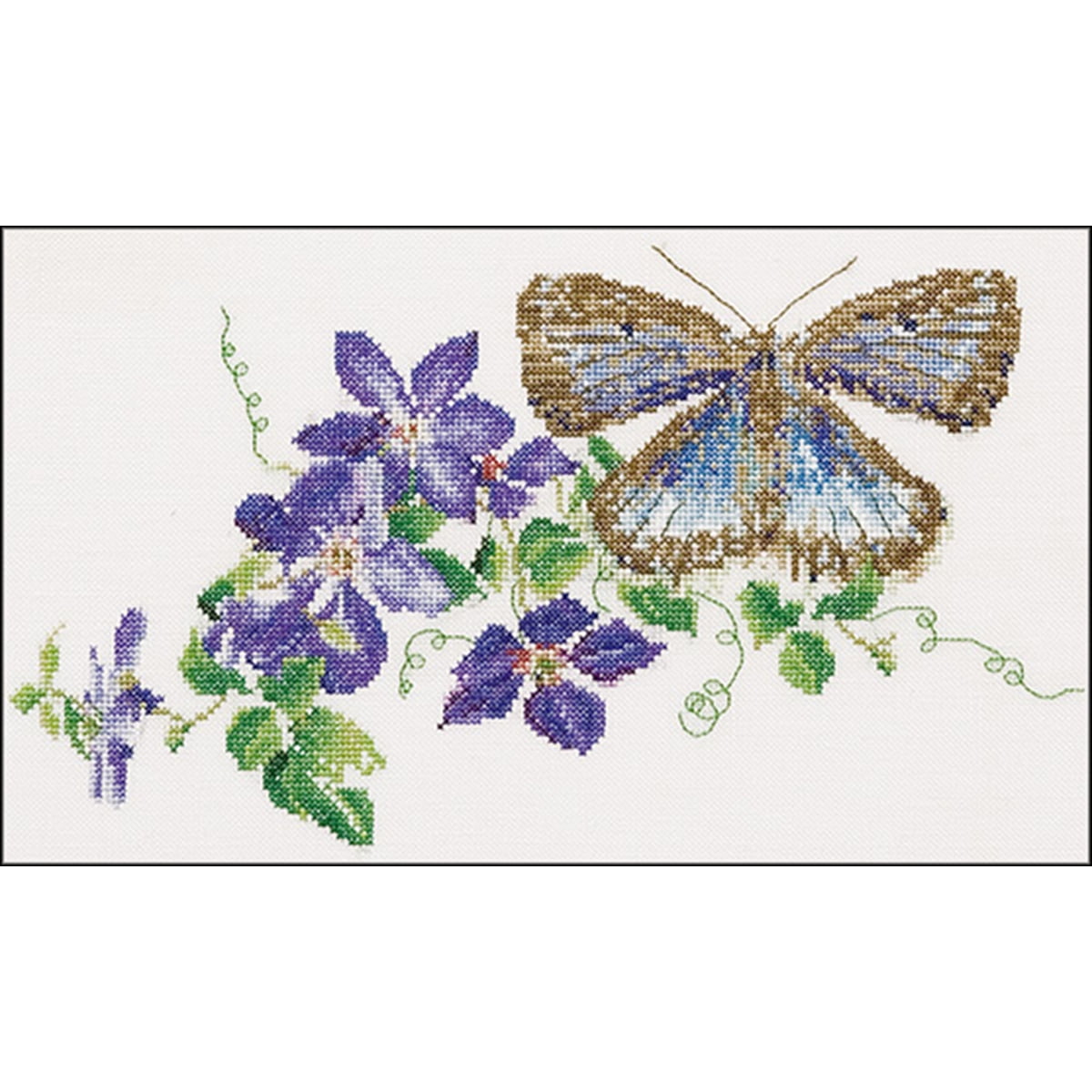 Embroidery Cross Stitch Crocus On Aida Counted Cross Stitch Kit 5 75 X5 5 18 Count 499994662347 Crafts Mod Ng