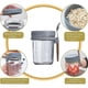 thumbnail image 5 of 1pcs Breakfast Cup Airtight Oatmeal Jar with Cover and Spoon grey, 5 of 5