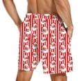 thumbnail image 2 of Mens Swim Trunks Bathing Suit Inseam Compression Liner Beach Swim Shorts Swimwear Quick Dry Pocket,Color:D,L, 2 of 5