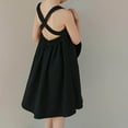 thumbnail image 4 of Tiijoy Girls Backless Dress Solid Color Sleeveless Cotton Casual Dress, Sizes 18-24M, 4 of 4