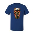 thumbnail image 2 of Flaming Motorycle Hell Fire Skull Biker | Mens Fashion Graphic T-Shirt, Royal, Medium, 2 of 4