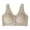 Beige, variant on Womens Jelly Bras No Underwire Seamless Everyday Bras Elastic Strap Full Support Lift Everyday Bras Wireless Bras for Women Push Up Padded No Hooks Front Closure for Women