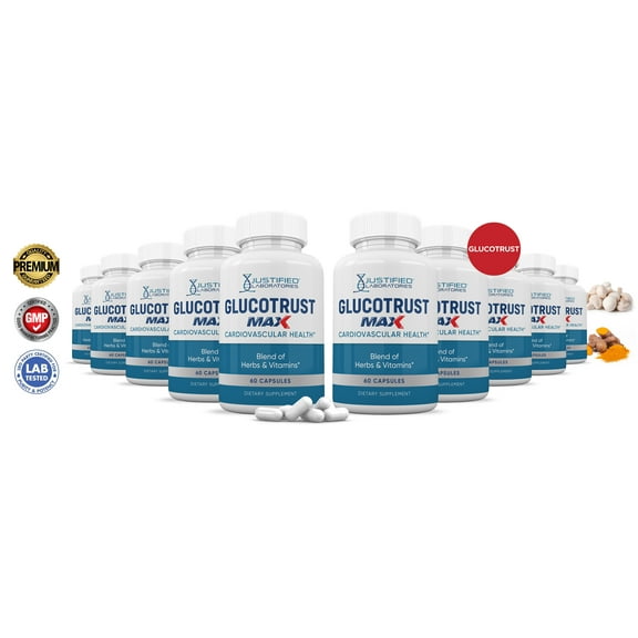 (10 Pack) Glucotrust Max Advanced Formula 1295MG 600 Capsules