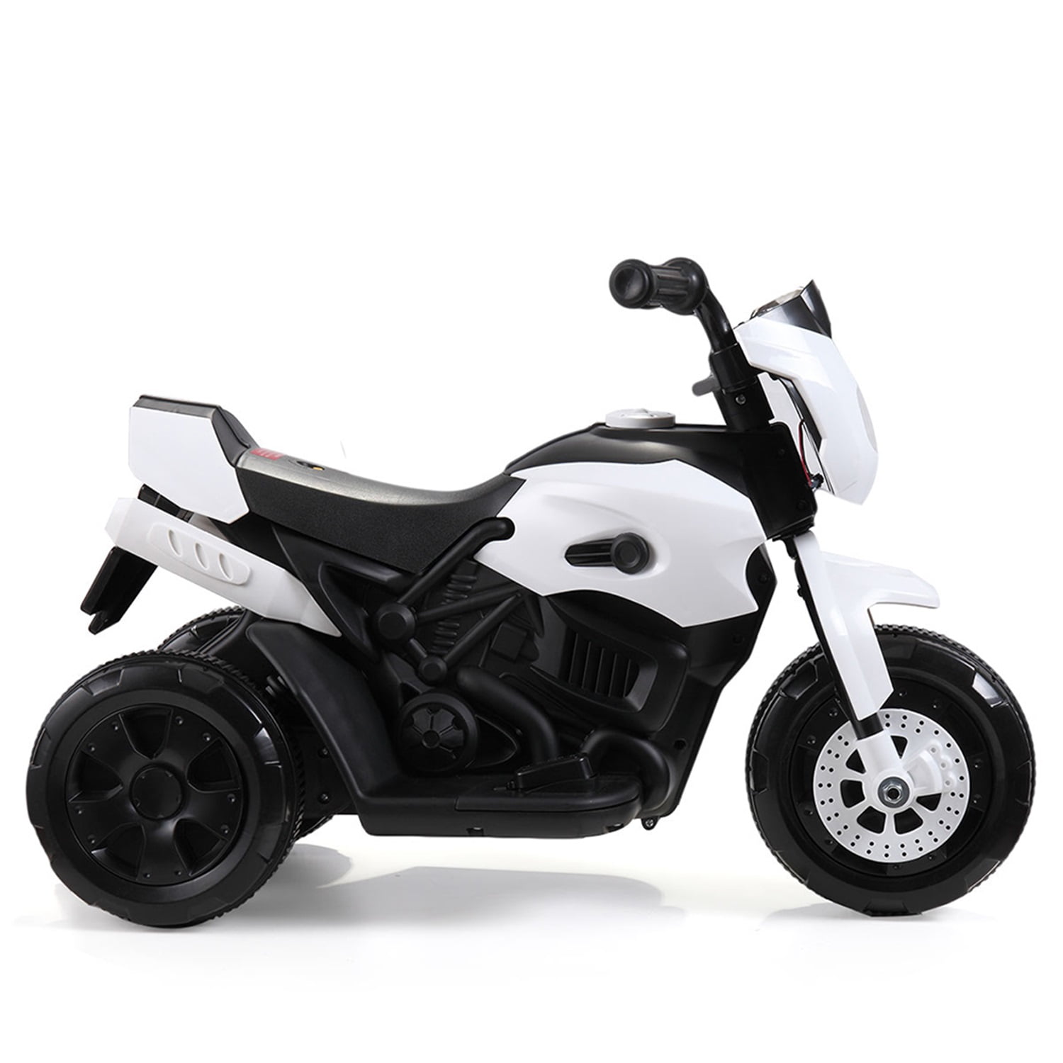 Lowestbest White 6 V Motorcycle Powered Ride-On Lowestbest White 6 V Motorcycle Powered Ride-On