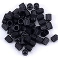 thumbnail image 5 of 4 tapones antipolvo para válvulas de neumáticos de coche, de plástico negro, universales (4 unidades), 5 of 5