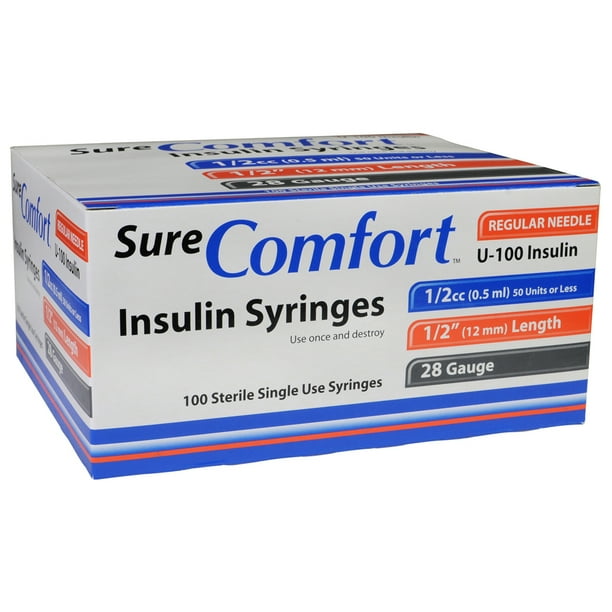 Sure Comfort Insulin Syringe Walmart Com Walmart Com