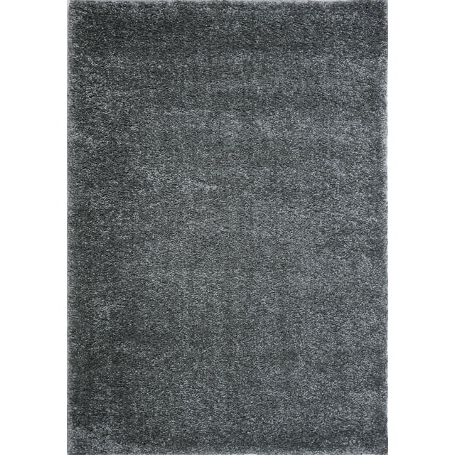 Ladole Rugs Soft Plush Smooth Solid Plain Color Modern Durable Area Rug Carpet for Living Room Bedroom in Grey