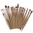 thumbnail image 1 of 15pcs/set Eye Shadow Cosmetic Makeup Brushes Set Lip Eyebrow Brush Kits, 1 of 2