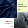 thumbnail image 6 of PHF Fleece Twin Blanket, Fuzzy Soft Lightweight Blankets for Bed, Sofa, Suitable for All Season, Navy Blue, 66x90 inches, 6 of 8