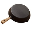 thumbnail image 1 of OULII 1Pcs Polished Cast Iron Skillet Non Stick Cooking Frying for BBQ, 1 of 8