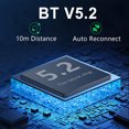 thumbnail image 3 of Transmisor De Audio Transmisor De Audio Receptor de música portátil compatible con Bluetooth 5.2 inalámbrico de 3,5 mm para auriculares/TV, 3 of 6
