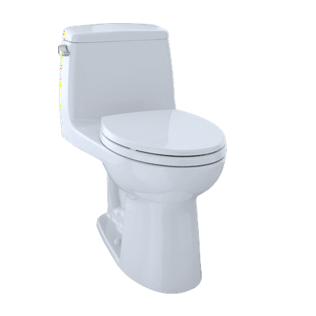 TOTO® Eco UltraMax® One-Piece Elongated 1.28 GPF Toilet, Cotton White - (Best 1 Piece Toilet)