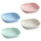 thumbnail image 1 of Juego de 4 cuencos cuadrados para cereales, cuencos pequeños de plástico para cocina, cuencos poco profundos para servir sopa, ensalada, avena, aperitivos, postres, helados, 1 of 5