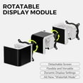 thumbnail image 3 of TRYX L-P240L-AM2M-G0W PANORAMA SE 240 ARGB 240mm AIO Rotatable MOLED Curved Screen 3D Cooler Asetek Adela - White, 3 of 7