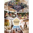 thumbnail image 6 of Vintage Flower Tablecloth Square Table Cloth 60x60,Waterproof Outdoor Table Cloth Covers Decorative Table Protector,Boho Abstract Colorful Ethnic Floral Washable Table Cover for Kitchen Dinning Party, 6 of 8