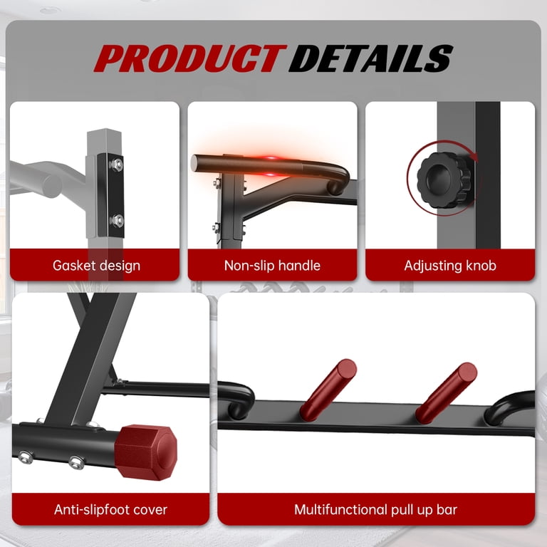 Primy Foldable Pull Up Bar Station, 350 lb Capacity photo 5