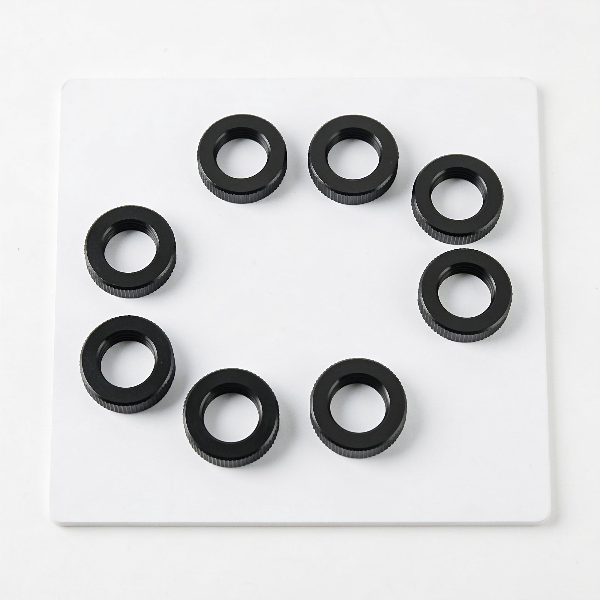 ELAYARD 8pcs 5/8 -27 Mic Stand Nut Knurled Lock Nut for Camera Tripods