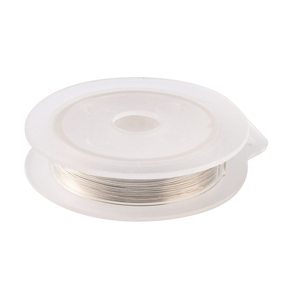 Round Copper Wire for Jewelry Making Silver 0.3mm 15m/roll
