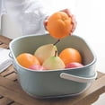 thumbnail image 6 of SHINYPASING kitchen drain basket Double Layer PET Quick Drainage Households Home Kitchen 1Pack, 6 of 8
