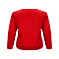 thumbnail image 4 of PENGXIANG Femmes Chemises Casual Col Rond Manches Longues Pull Tops Mode Amour Coeur Graphique Sweatshirt, 4 of 5