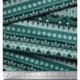 thumbnail image 2 of Soimoi Cotton Voile Fabric Dot,Stripe & Semi Mandala Decorative Printed Craft Fabric by The Yard 42 Inch Wide, 2 of 2