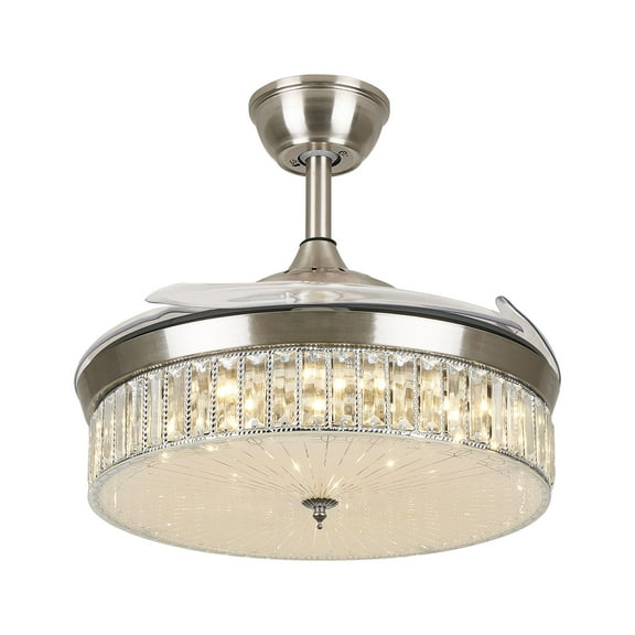 Dwellnix Ceiling Fan Light with 6 Wind Speed Options, 3 Light Colors, Remote Control, Timer, and Adjustable Height for Stylish Home Comfort