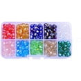 thumbnail image 5 of Dosaele 300pcs 8mm Briolette Faceted AB Crystal Beads for Jewelry Making with Bead Container #5040 Briolette Rondelle Assorted Colors, 5 of 5