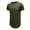 tshirts 12#Army Green, variant on T Shirts for Man Curved Hem Crew Neck Short Sleeve Solid Color Stretch Fit Fashion Street Wear Basic Tee Versatile Casual Summer T-Shirt,Grey,XL