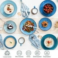 thumbnail image 4 of Vancasso Dinnerware Sets, Stoneware Dinner Set for 4, 16-Piece Series Navia, Oceano, 4 of 7