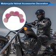 thumbnail image 3 of Accesorios para Cascos de Motocicleta Decoración Calcomanías de Pétalos para Cascos de Motocicleta Bicicleta Esquí Rosa Púrpura Peluche 1 Pcs, 3 of 6