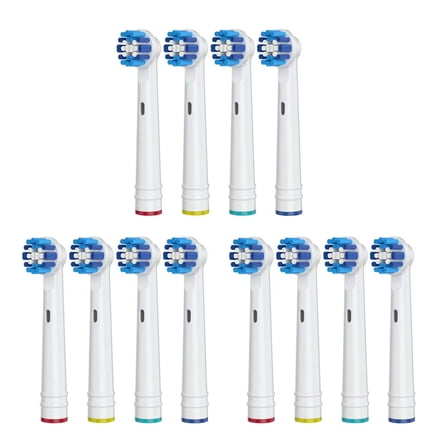 12Pcs Replacement Electric Toothbrush Heads Accessories Compatible for Oral-B 3728 3738 3744 3757,Teeth
