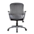thumbnail image 6 of Scranton & Co Ribbed High Back Mesh Chair in Black, 6 of 6