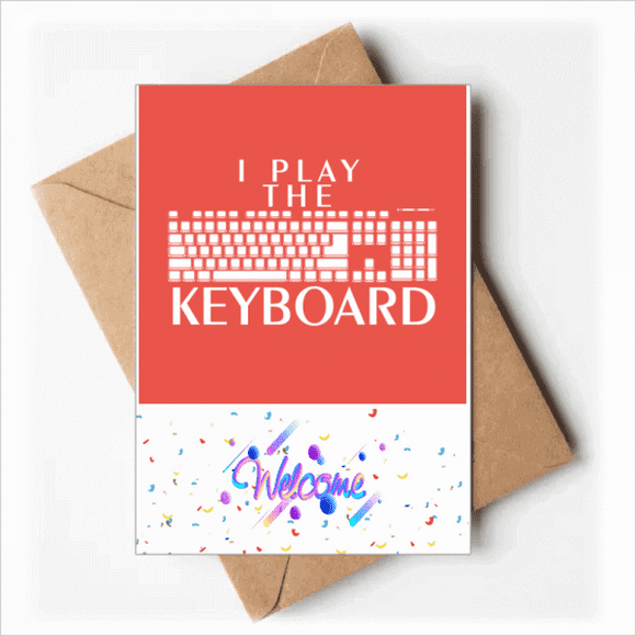 Combinaison de Jeu Clavier Cartes de Bienvenue Enveloppes Vierges