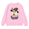 thumbnail image 5 of Towmus Girl Sweatshirts Halloween Ghost Cute Print Shirt Long Sleeve Pullover 6-12 Years Fall Tops, 5 of 5