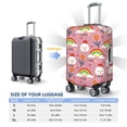 thumbnail image 2 of Travel Luggage Cover Protector - Cute Chicken Rainbow Flower Love Anti-Scratch Suitcase Covers Fits 18-32 Inch Luggage, 2 of 5