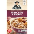 thumbnail image 3 of Quaker Raisin Date & Walnut Flavor Instant Oatmeal, 1.3 oz Paperboard Box 10 Packets, 3 of 9