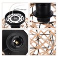 thumbnail image 3 of Woven Rattan Flush Mount Ceiling Light, Coastal Rustic Wicker Retro Light Fixture, 3 of 7