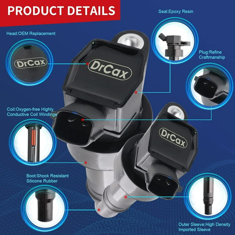 DrCax OEM Ignition Coil UF707 27301-2B110 Compatible with