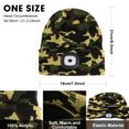 thumbnail image 6 of CENSGO Beanie with a Light, Ideal Christmas Stuffers Gifts for Men, USB Lighted Knitted Cap Camouflage Green, 6 of 11