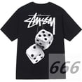 thumbnail image 5 of Camisetas Stussy de manga corta para hombre y mujer, marca de moda de verano Camisetas Stussy de calle holgadas y versátiles de puro algodón para parejas, tendenciaT85 Verde Esmeralda Blanco [Básico], 5 of 5