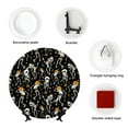 thumbnail image 4 of Sikiie Dancing Skeleton Party Bone China Decorative Plate Personality Ceramic Dinner Plate Crafts Decorative Ceramic Decorative Plate -7in, 4 of 6
