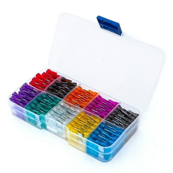 Premium Automotive Fuses Kit 100pcs Assorted Fuses with Storage Carry Case for Car, Truck, SUV, and More