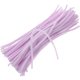 thumbnail image 2 of 100 varillas de felpa para niños, varillas de felpa flexibles para niños, varillas de flocado para niños, para arte hecho a mano, bricolaje, educación temprana (morado claro), 2 of 5