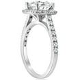 thumbnail image 2 of Empire Jewel 14K Silver Ring for Her - 2 Ct Round Cut Diamond Ring - Simple Wedding Ring for Women's - Mothers Day Gifts from Daughter - Wedding Proposal Rings for Girlfriend - Simple Halo Rings, 2 of 6