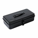 predolo Metal Toolbox Multi-Purpose Metal Tool Storage Heavy Duty Portable Tool Chest for DIY Enthusiasts, Mechanics, Car, Garage, Job Site, Black, 360A