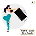 thumbnail image 3 of Ample Decor 100% Cotton Black Hand Towel for Bathroom Set of 2- Super Soft, Quick-Dry, Highly Absorbent, Popcorn Textured - Mulaayam Collection - 18 X 28 Inch, 3 of 5
