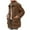 Brown, variant on YDFCWXW Women's Winter Fur Coats Long Sleeve Lapel Button Down Pockets Fleece Sherpa Jacket Casual Trendy Outerwear Brown, M