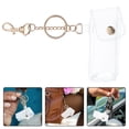 thumbnail image 3 of Llaveros con bolsa para pintalabios, bolsas transparentes para brillo de labios, llavero, fundas para pintalabios, 2 uds., 3 of 7
