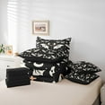 thumbnail image 5 of Feelyou Cartoon Bat Print Twin Bedding Sets 7-Piece, Happy Halloween Bedding Comforter Set, Kawaii Stars Reversible Sheet Sets, Microfiber Bedroom Decor, 5 of 7